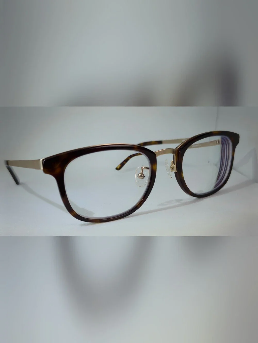 First Light. Tortoise Gold. Rectangular Eyewear. Petite